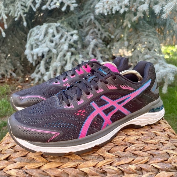 Asics GT-2000 Black, Blue & Pink Glo Running Athletic Running Shoes. Womens 11 - Picture 6 of 11